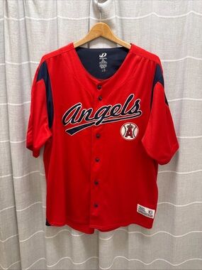 Los Angeles Angels Red Baseball Jersey